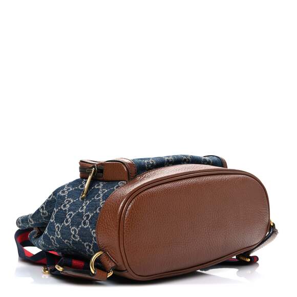 Gucci New Denim Gg Retro Interlocking G #240151G12B - Picture 3 of 9